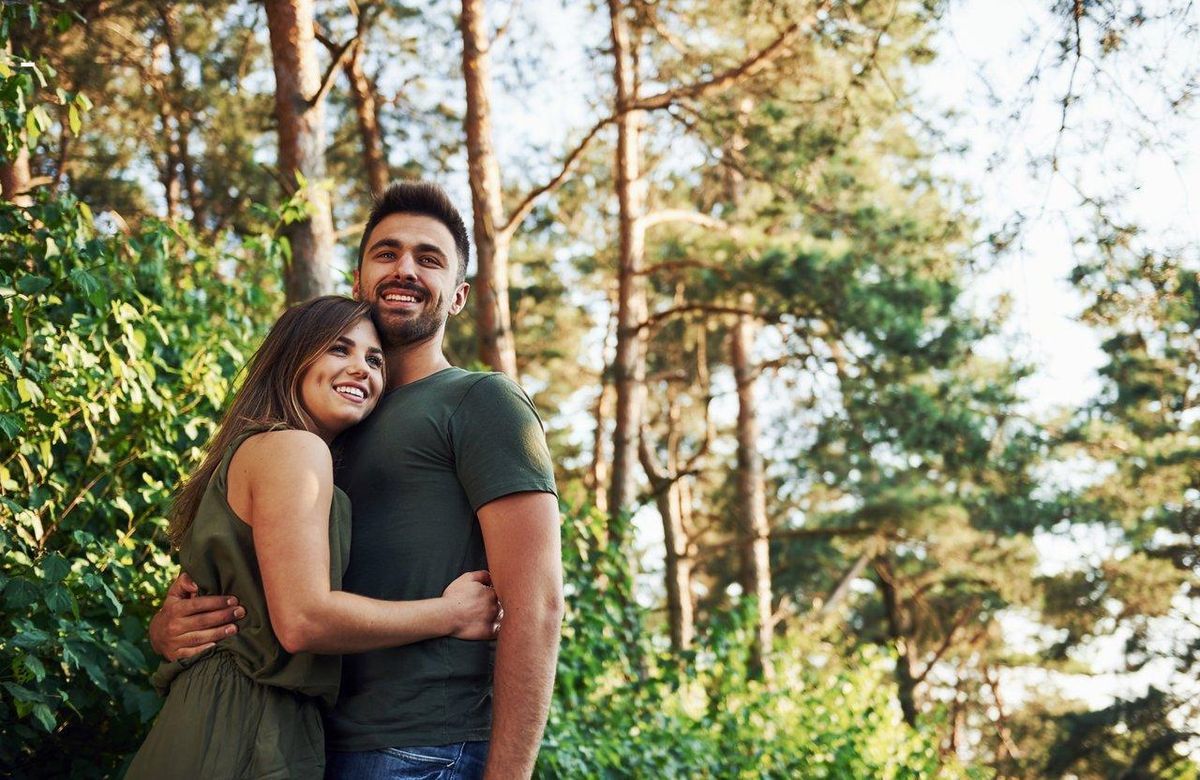 couple en forêt