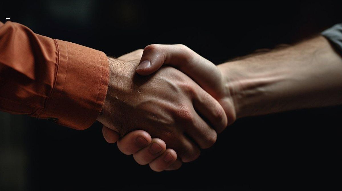 Main dans la main : dialogue basé sur la confiance et le consentement.
