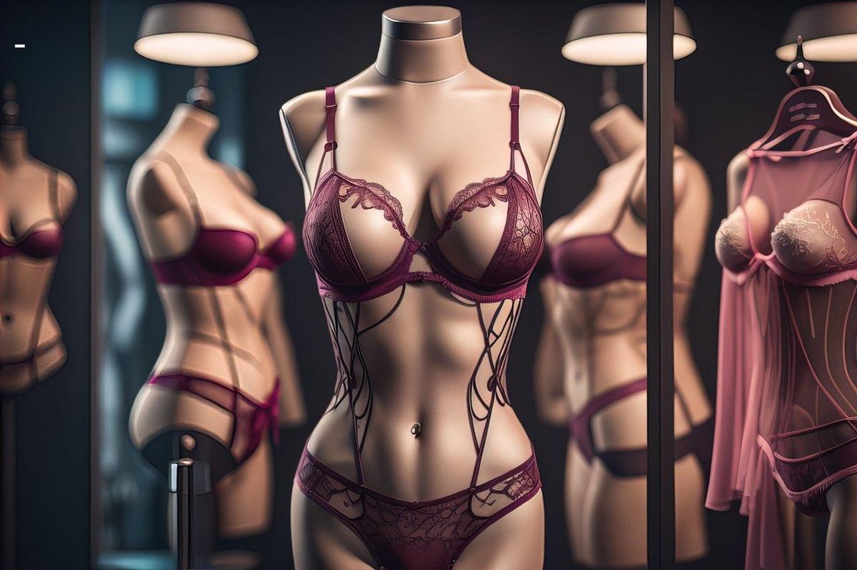 Mannequins élégants, dentelles raffinées : l'évolution sensuelle de la lingerie féminine.