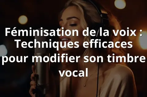 Féminisation de la voix : Techniques efficaces pour modifier son timbre vocal