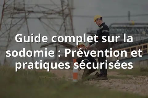 Guide complet sur la sodomie : Prévention et pratiques sécurisées