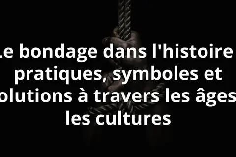 Le bondage dans l'histoire : pratiques, symboles et évolutions à travers les âges et les cultures