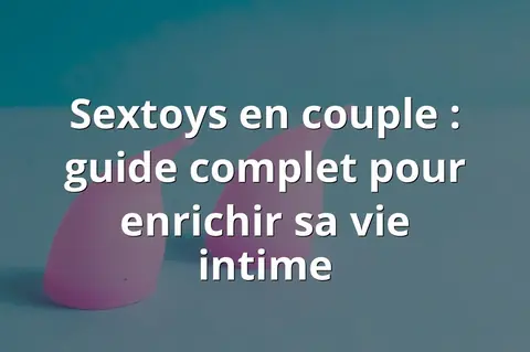 Sextoys en couple : guide complet pour enrichir sa vie intime