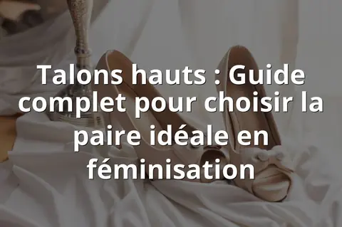 Talons hauts : Guide complet pour choisir la paire idéale en féminisation